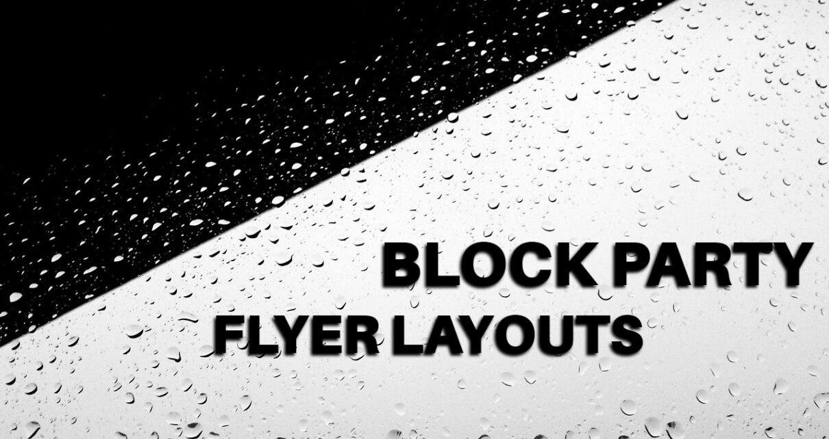 block party flyer layouts