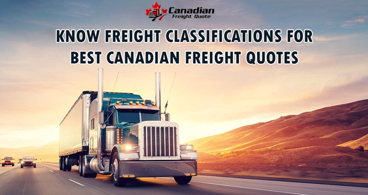 Canadian freight quote