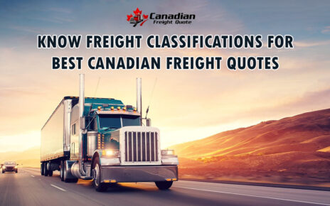 Canadian freight quote