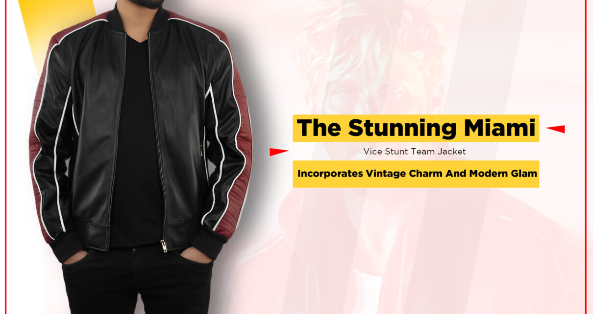 The Stunning Miami Vice Stunt Team Jacket Incorporates Vintage Charm And Modern Glam