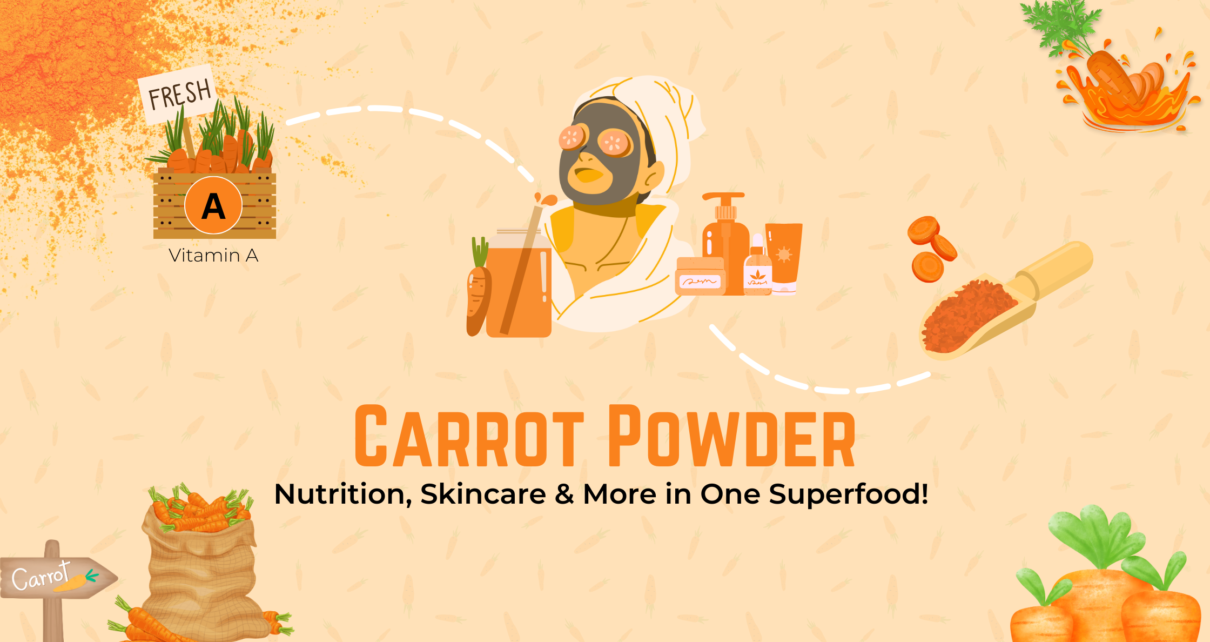 Carrot powder benefits and uses