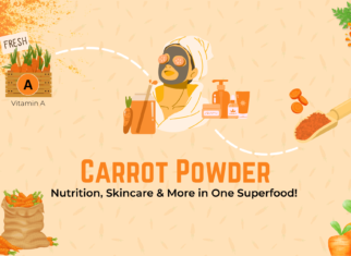 Carrot powder benefits and uses